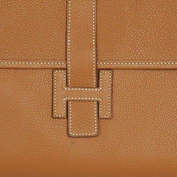 Best Hermes Large Leather H Handbag Light Coffee 6058 - Click Image to Close